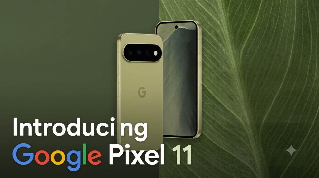 generated with Gemini ₹89,999 की शुरुआती कीमत में Google Pixel 11 के दमदार कैमरा और AI फीचर्स